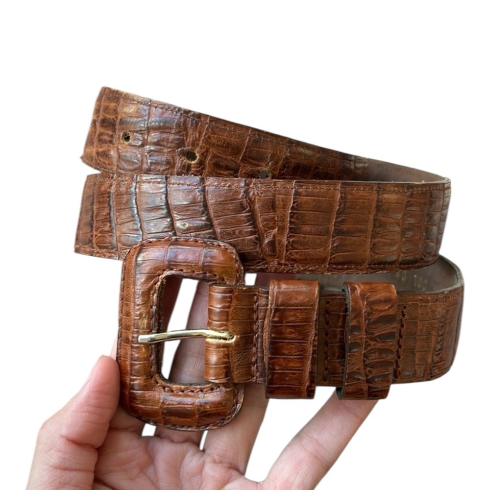 Italian Genuine Leather Belt – Size 100 cm – Made in Italy